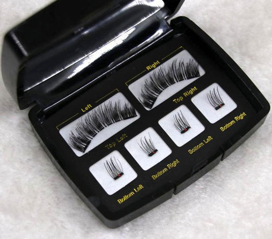 Faux cils magnétiques naturels réutilisables